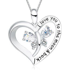 Forever Connected Mother & Son Sterling Silver Heart Necklace - Perfect Mother's